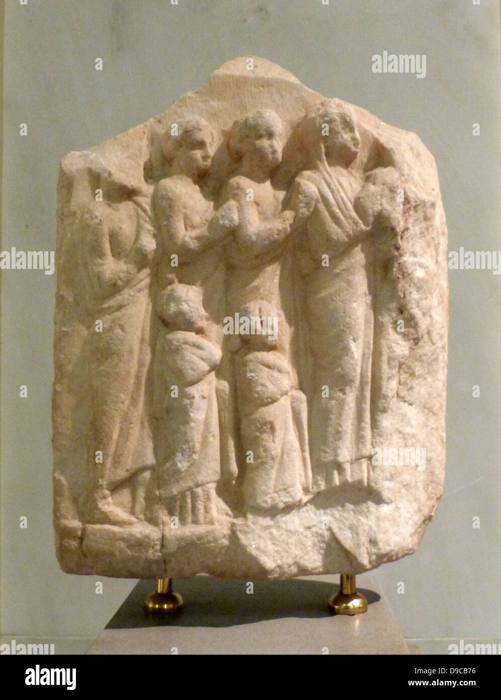 Fragment d'un grenier en relief votif. Peut-être de Plaka, Athens, 350-325 av. Banque D'Images