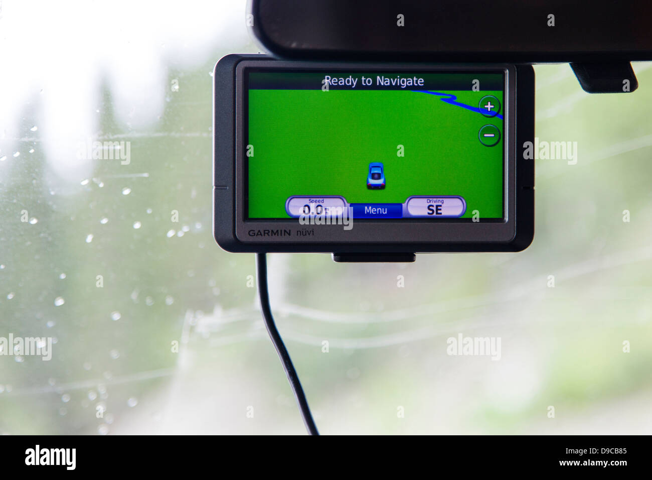 Le GPS indique l'absence de lecture le Kuskulana à distance chemin McCarthy, pont, c 1910, construit par Copper River Railroad et du Nord-Ouest Banque D'Images