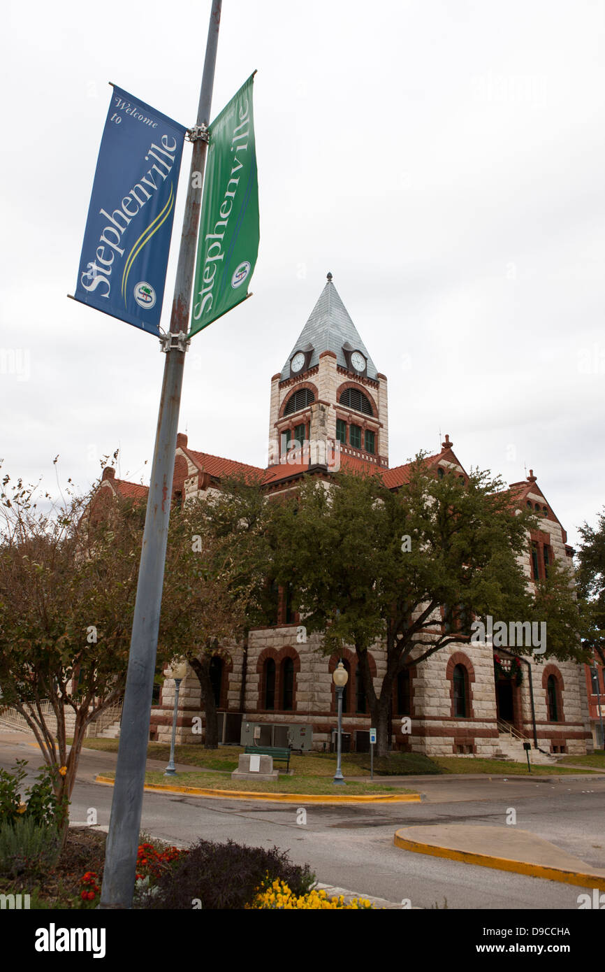 Erath County Courthouse, Stephenville, Texas, United States of America Banque D'Images