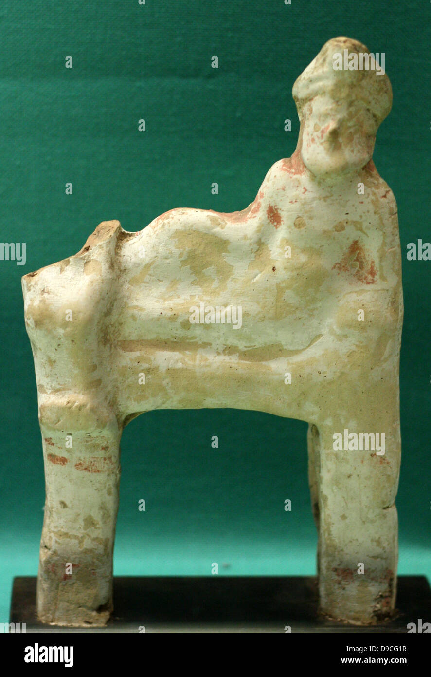 Dionysos le dieu du vin, représenté sur une table. Vers 450-400 av. J.-italien Au début de l'époque étrusque Banque D'Images