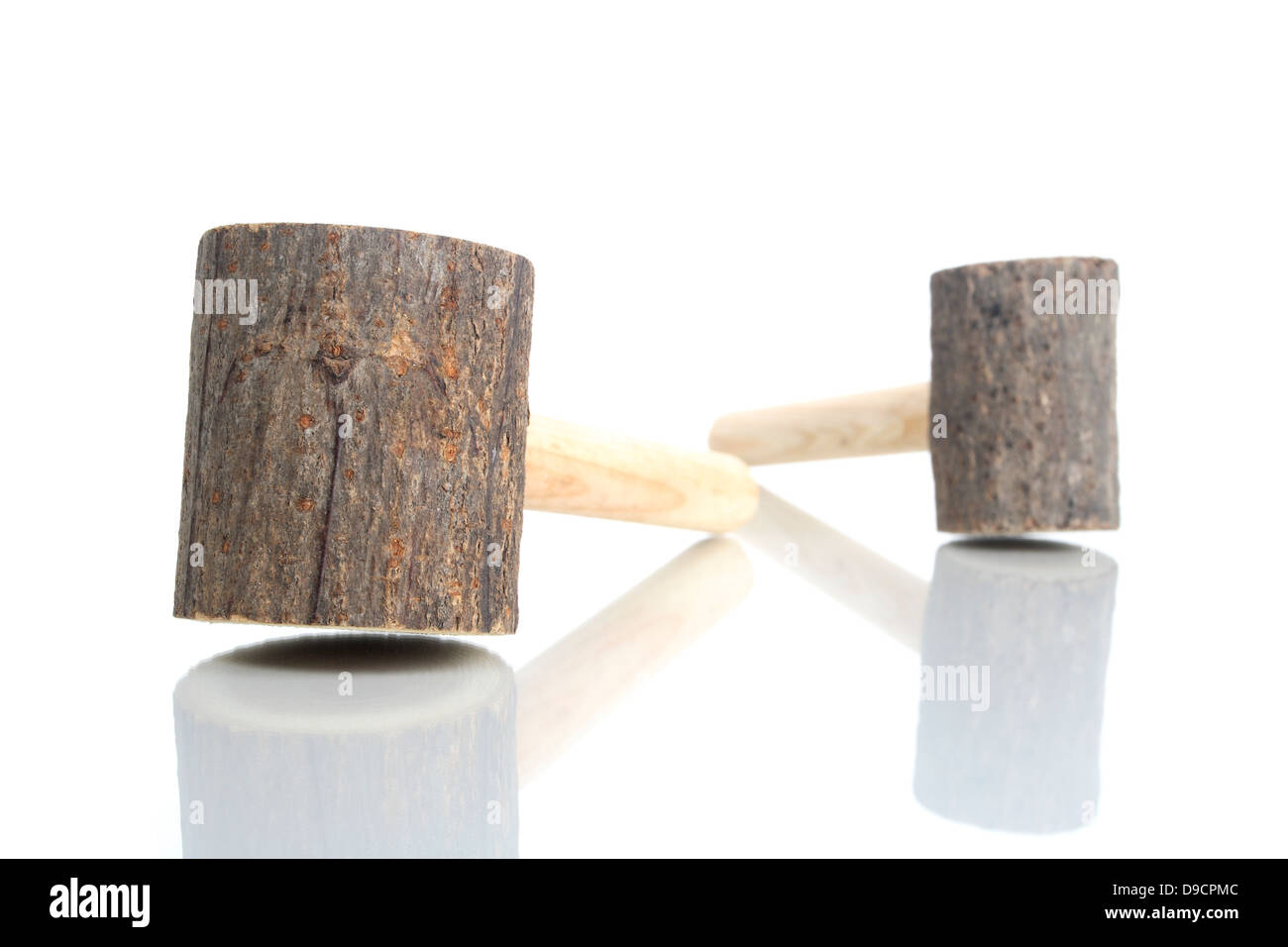 Mallet, maillet en bois, Banque D'Images