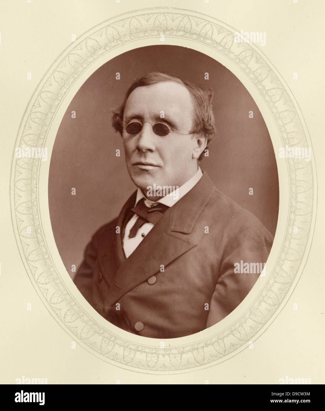 Henry Fawcett (1833-1884) c1876, Français, homme d'État et économiste, aveuglés dans un accident en 1858. Député libéral de 1865-1884.En tant que ministre des Postes 1880-1884 il présente le Poste et colis. Banque D'Images