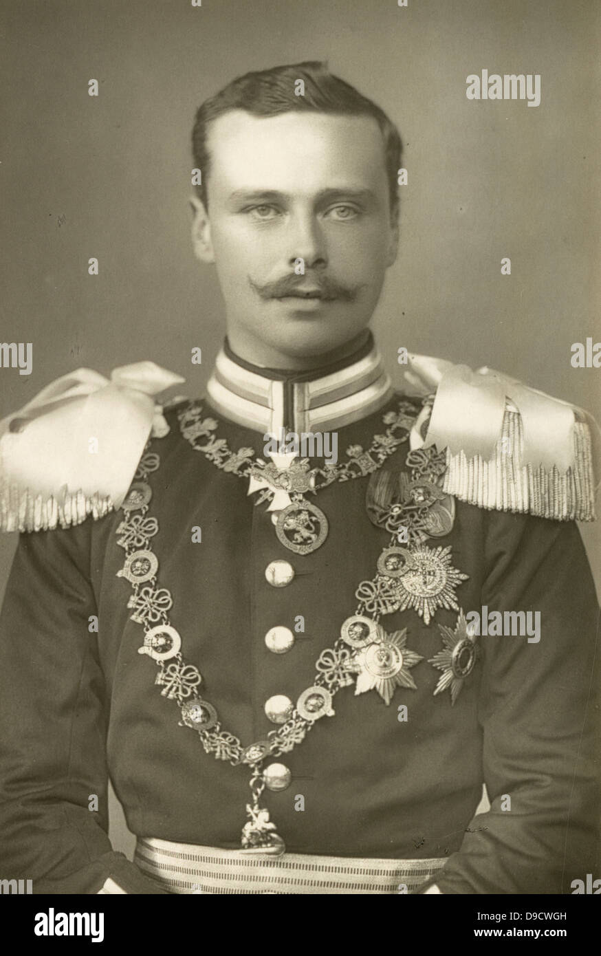 Louis Ernest (1868-1937), dernier Grand-duc de Hesse et Rhin 1892-1918, sur la photo c1892. Un petit-fils de la reine Victoria, au cours de la Première Guerre mondiale il a servi dans l'armée allemande. Déposé en 1918, la révolution ayant refusé abdiquer. Banque D'Images