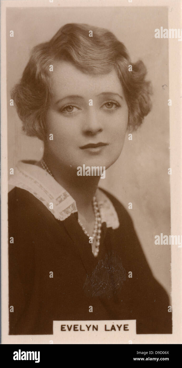 Evelyn Laye (1900-1996) actrice et Stade Français, actif à la lumière de l'opéra. Photographie c1929. Banque D'Images