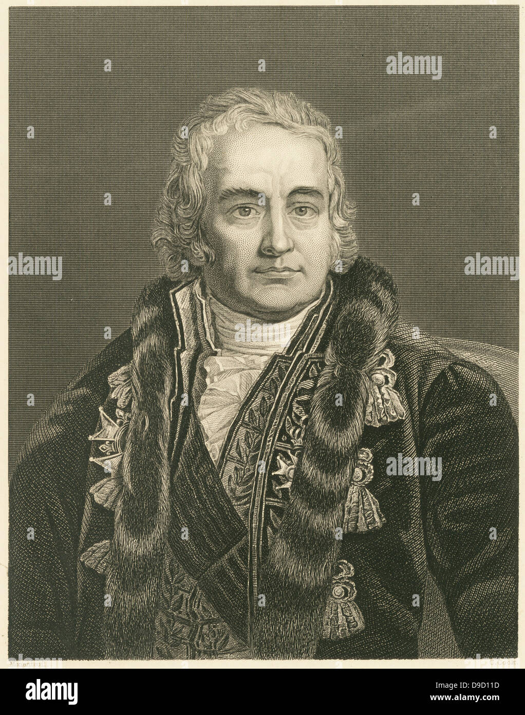 Jean Antoine Chaptal (1756-1832) chimiste et homme politique français. Un vulgarisateur de la science, qu'il souhaite voir l'application des récentes découvertes en chimie à l'industrie et l'agriculture. Banque D'Images