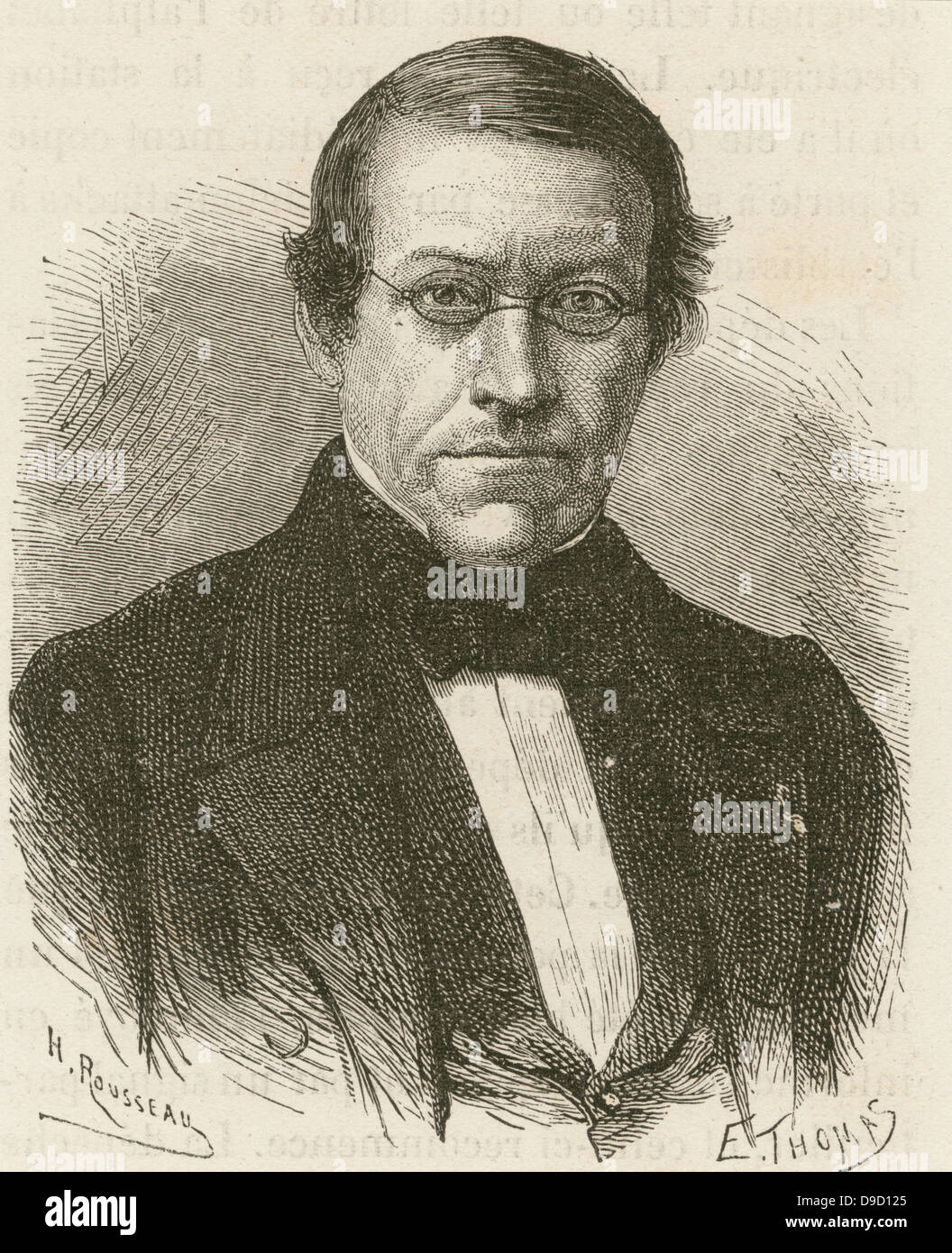 Charles Wheatstone (1802-1875) physicien et inventeur anglais. Parmi ses inventions ont été l'anglais concertina, le stéréoscope, et, avec William Fothergill Cooke, un télégraphe électrique. Banque D'Images
