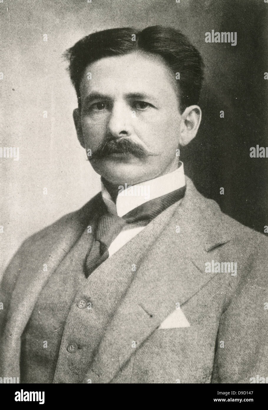 Albert Abraham Michelson (1852-1931) physicien américain qui a travaillé sur la mesure de la vitesse de la lumière et de l'expérience Michelson-Morley. Reçoit le Prix Nobel de physique en 1907. Banque D'Images