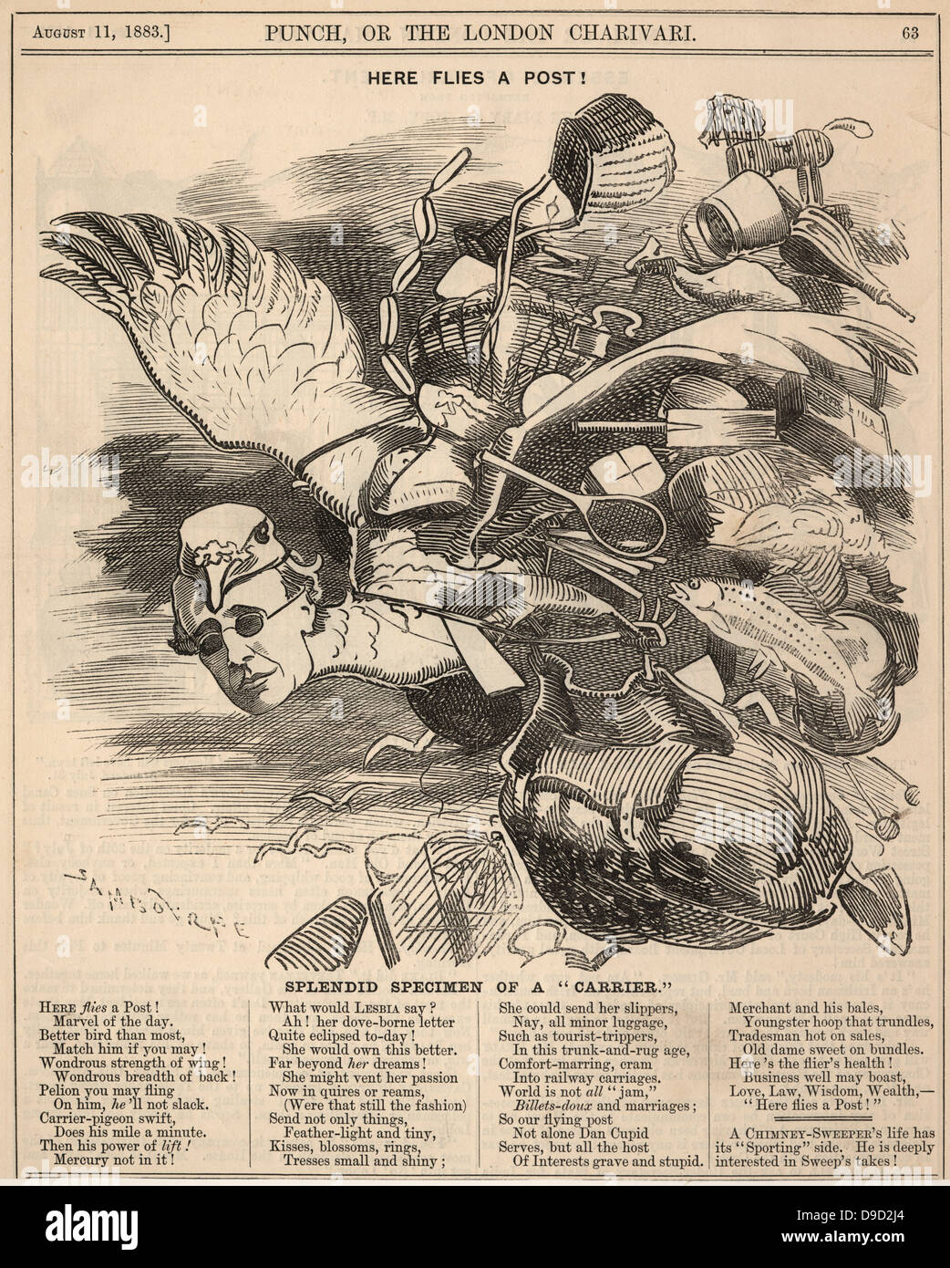 Henry Fawcett (1833-1884) c1876, l'anglais, homme d'État et universitaire, économiste et homme politique libéral, aveuglé dans un accident en 1858. En tant que ministre des Postes 1880-1884 il présente le colis postal en 1882. Banque D'Images