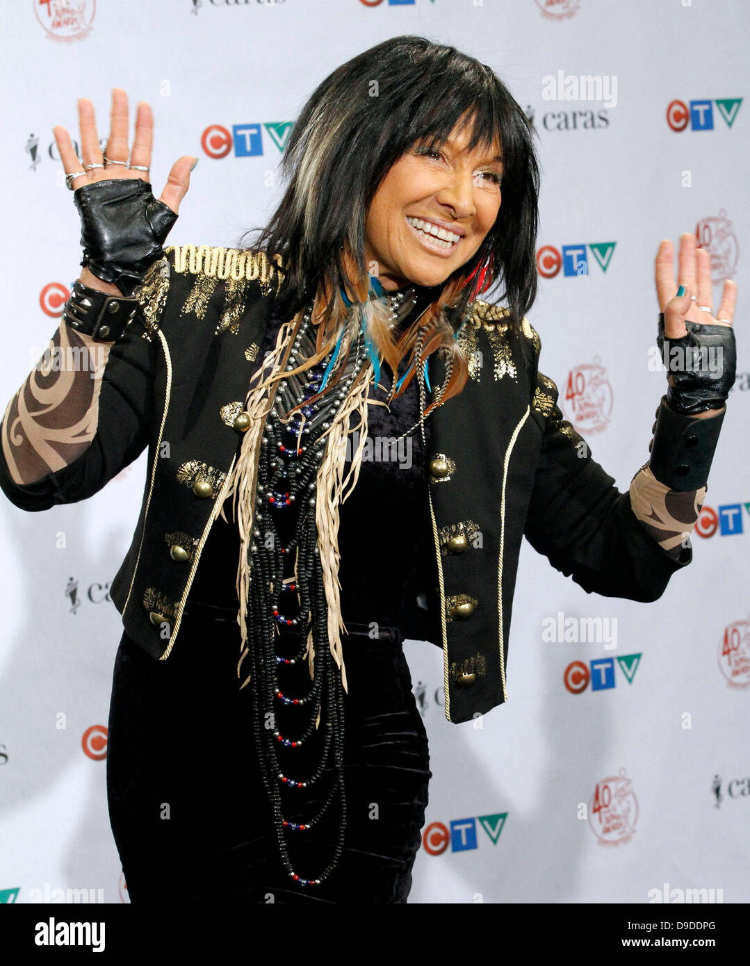 Buffy Sainte-Marie Le JUNO 2011 - Salle de presse Toronto, Canada - 27.03.11 Banque D'Images