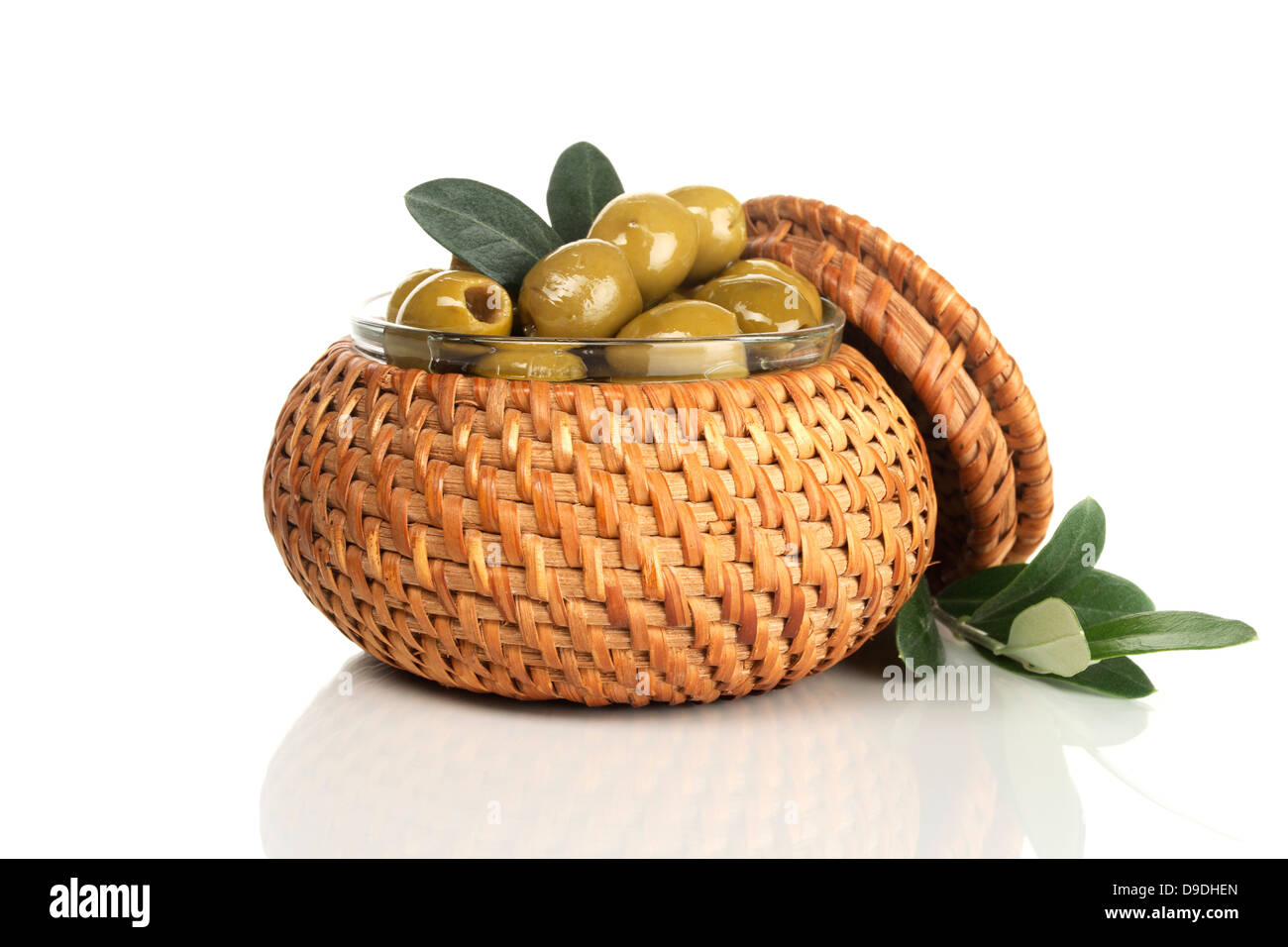 Bol d'olives Banque D'Images