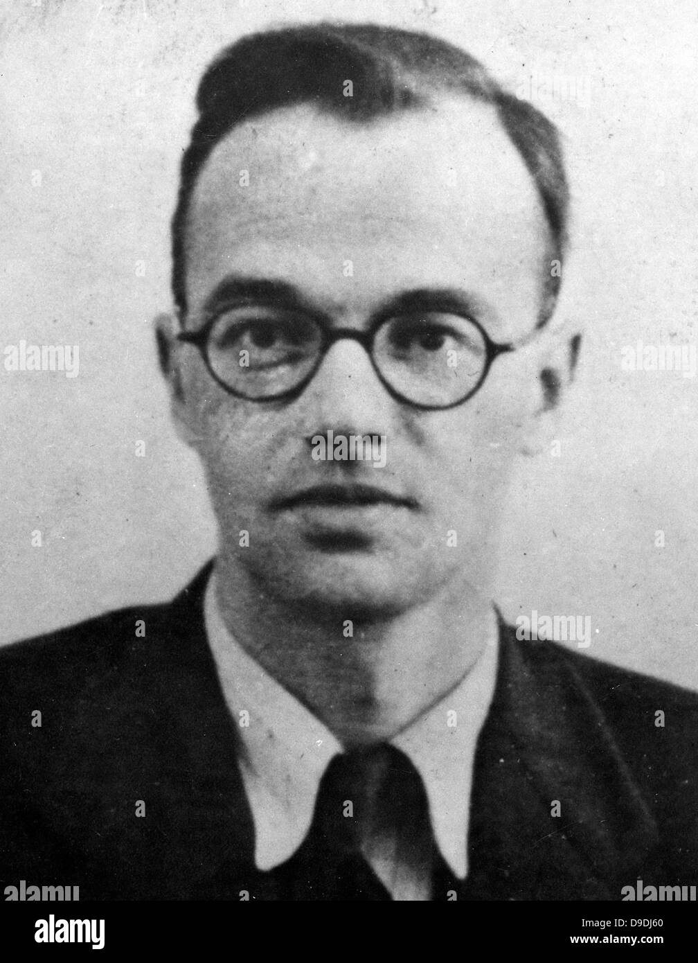 Klaus Fuchs, Emil Julius Klaus Fuchs, physicien théoricien allemand et d'espionnage atomique Banque D'Images