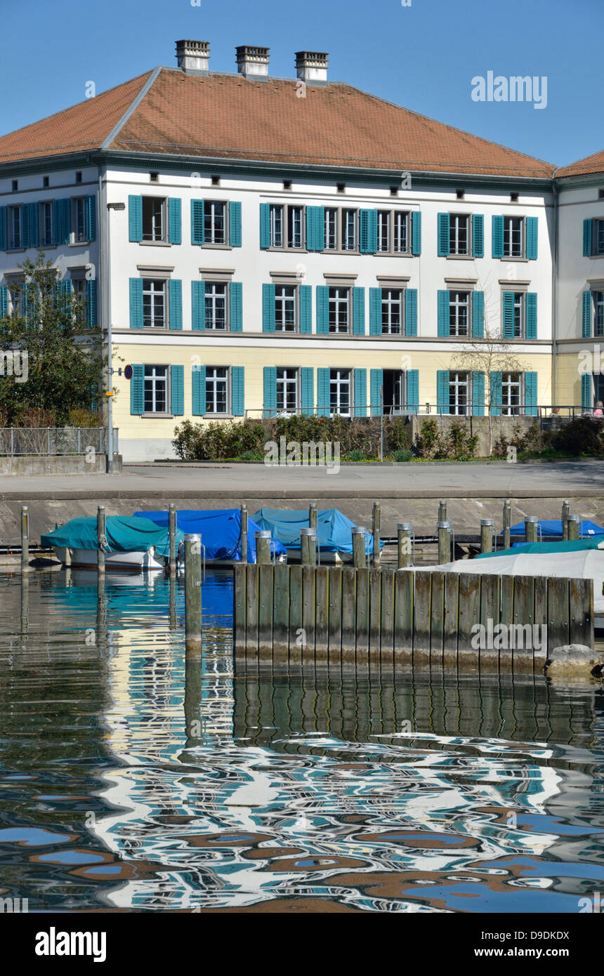 Auberge de jeunesse, Fribourg, Zurich, Suisse. Banque D'Images