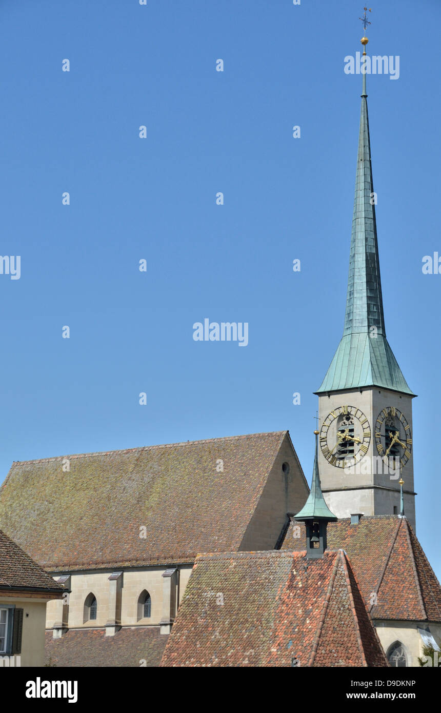 Kirche St. Oswald, Zug, Suisse. Banque D'Images