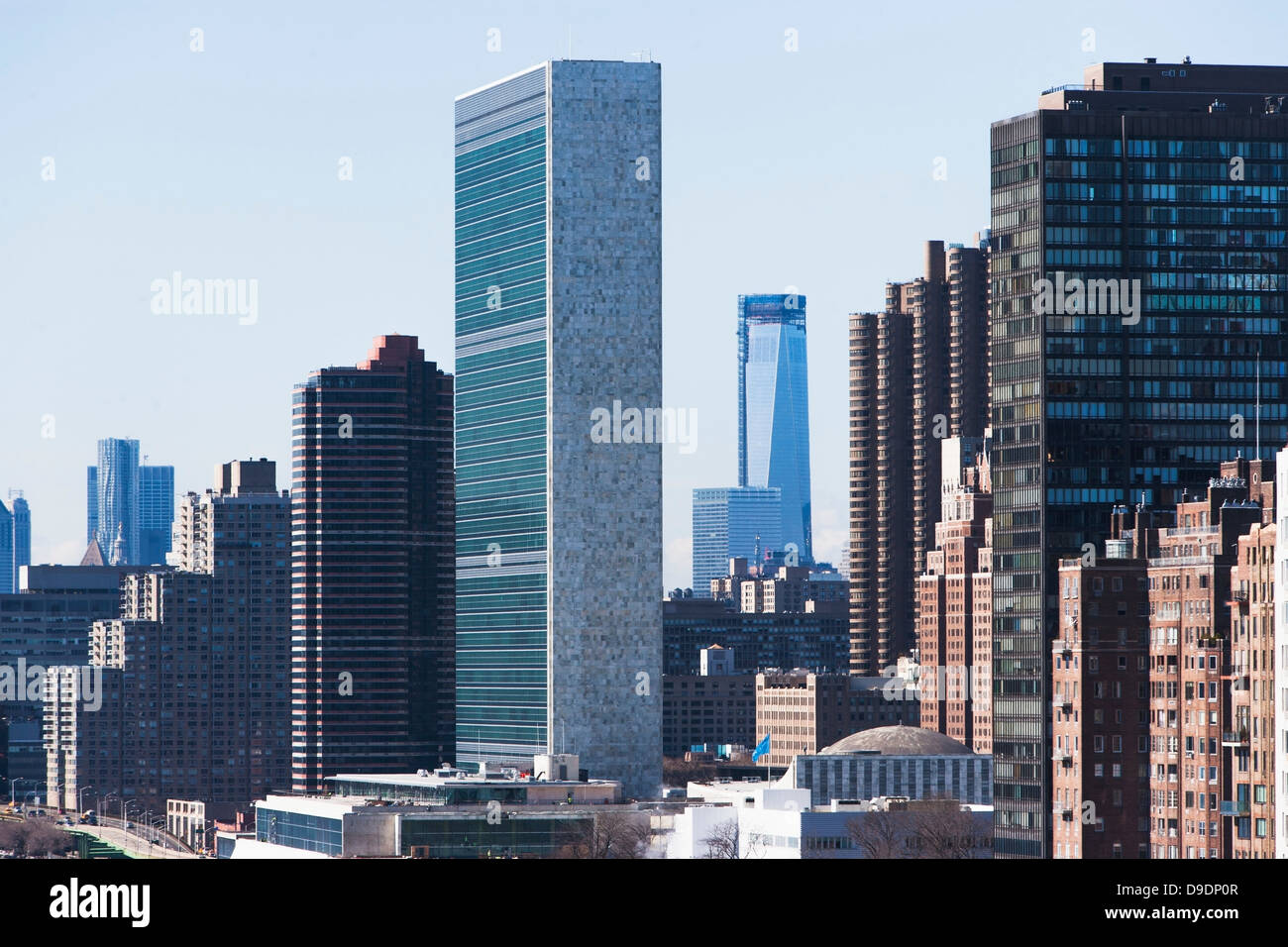 Bâtiment de l'Organisation des Nations Unies à New York Banque D'Images