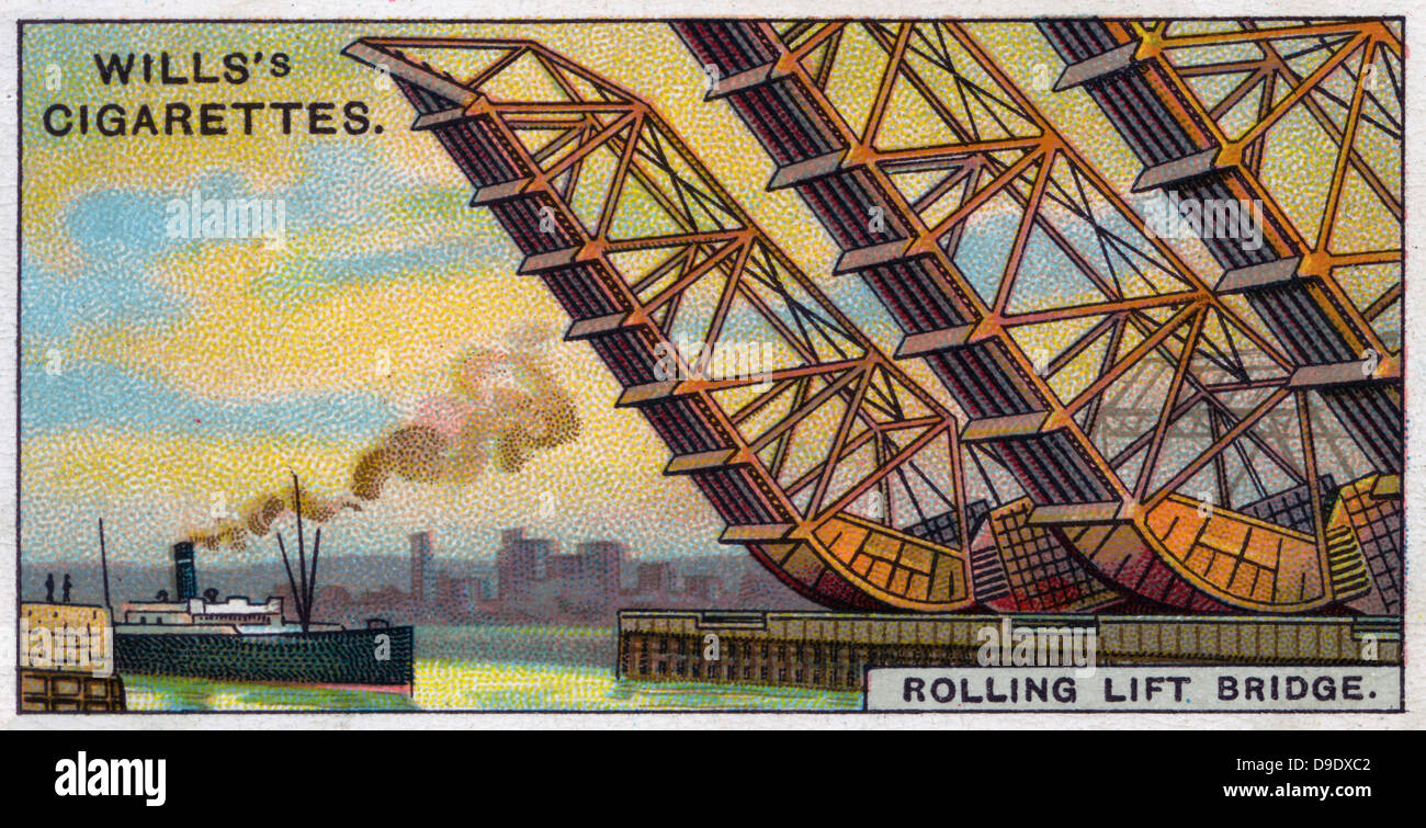 Merveilles d'ingénierie, 1927 : le pont roulant Scherzer. Banque D'Images