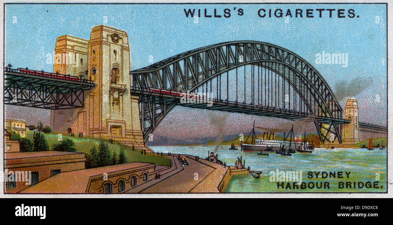 Merveilles d'ingénierie, 1927 : Pont du Port de Sydney, Australie. Banque D'Images