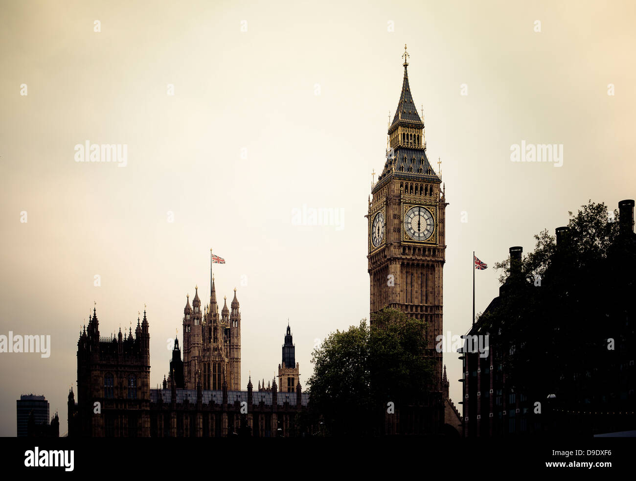 Big Ben et le Palais de Westminster Banque D'Images