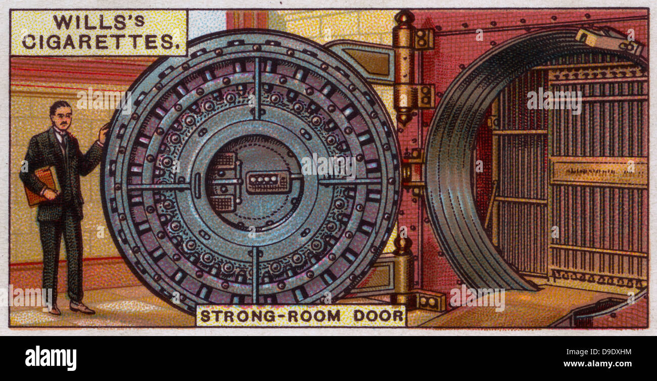 Merveilles d'ingénierie, 1927 : Strongroom porte, coffre-fort de Carnegie, New York. Banque D'Images