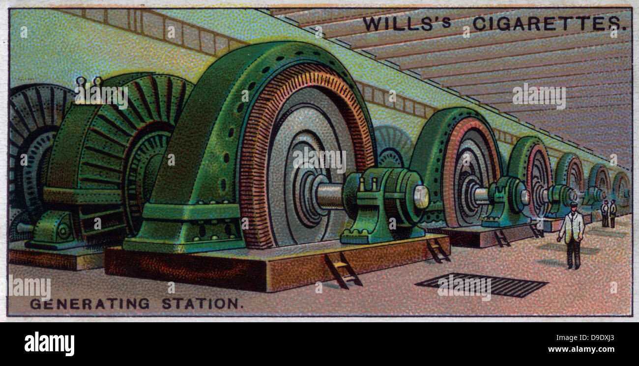 Merveilles d'ingénierie, 1927 : Hydroelectricgenerating, Niagara Falls, Canada. Banque D'Images