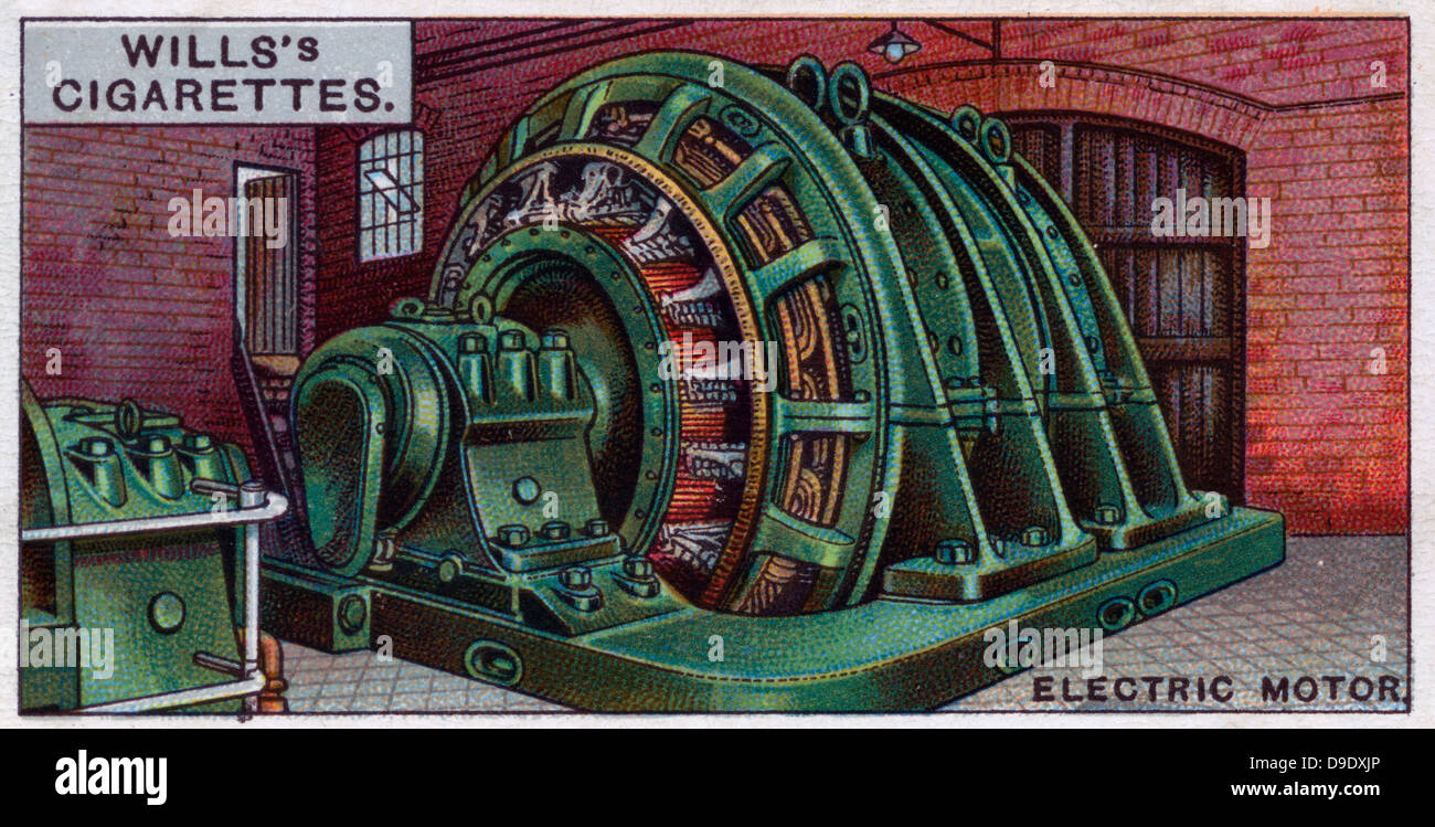 Merveilles d'ingénierie, 1927 : moteur électrique entraînant un laminoir. la Grande-Bretagne. Banque D'Images
