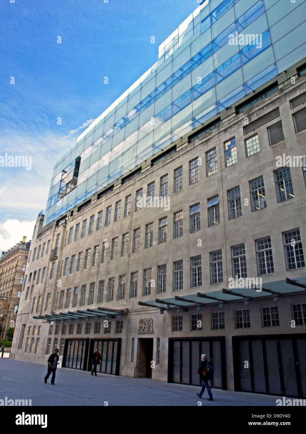 Le nouveau BBC Broadcasting House l'aile est, le Langham Place, City of Westminster, London, England, United Kingdom Banque D'Images