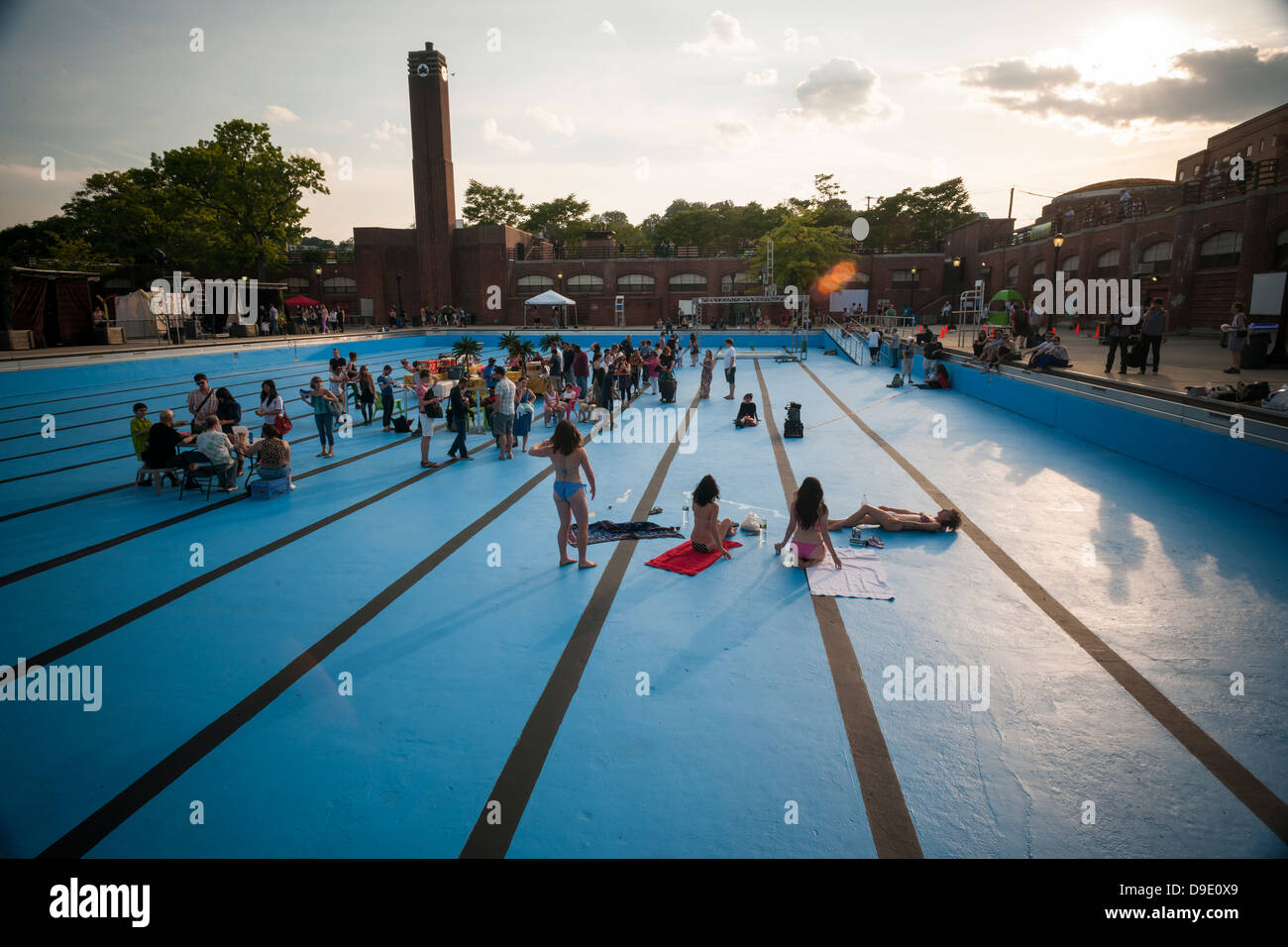 L'art de la performance à la lumière de la vidéo et de la performance festival dans le quartier de New York, Staten Island Banque D'Images