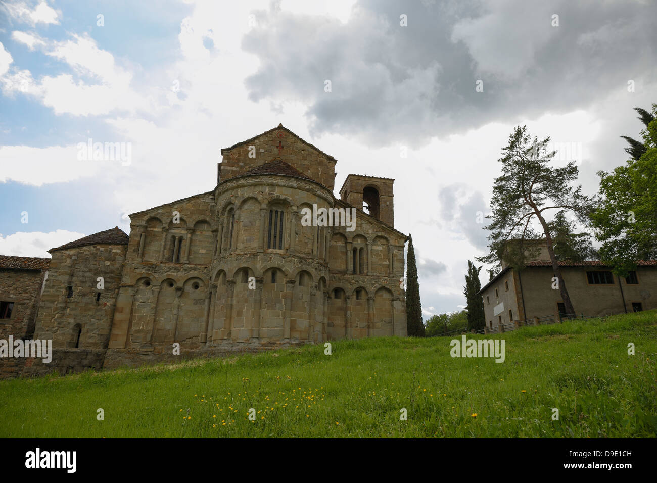 Histoire et de mystère, en Toscane, la Pieve di Romena,Italie Banque D'Images