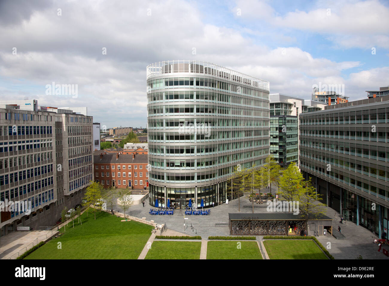 Royaume-uni, Manchester, Spinningfields quartier des banques Banque D'Images