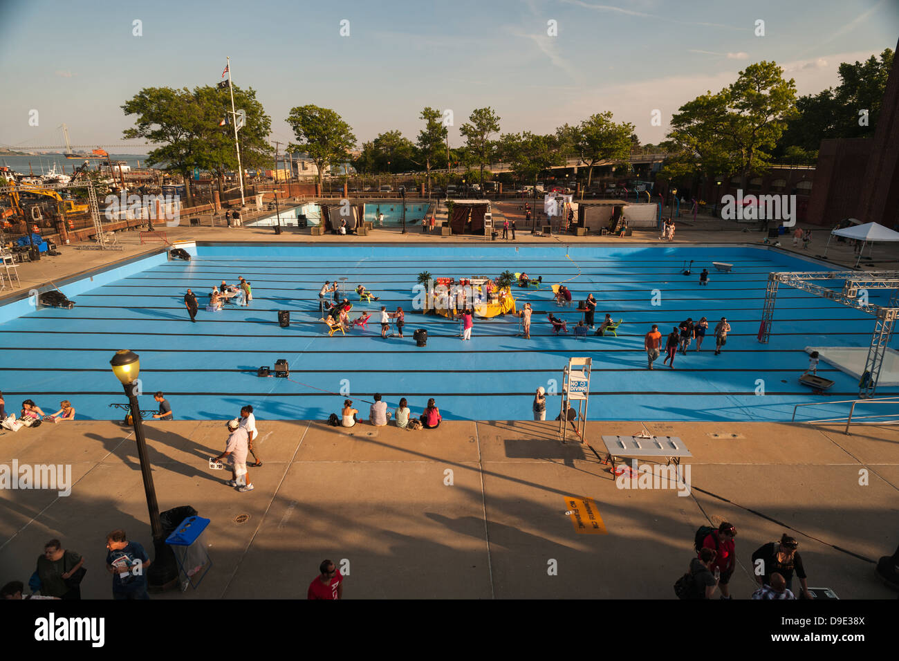 L'art de la performance à la lumière de la vidéo et de la performance festival dans le quartier de New York, Staten Island Banque D'Images