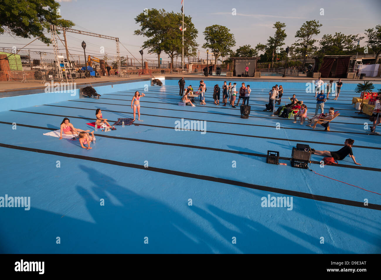 L'art de la performance à la lumière de la vidéo et de la performance festival dans le quartier de New York, Staten Island Banque D'Images