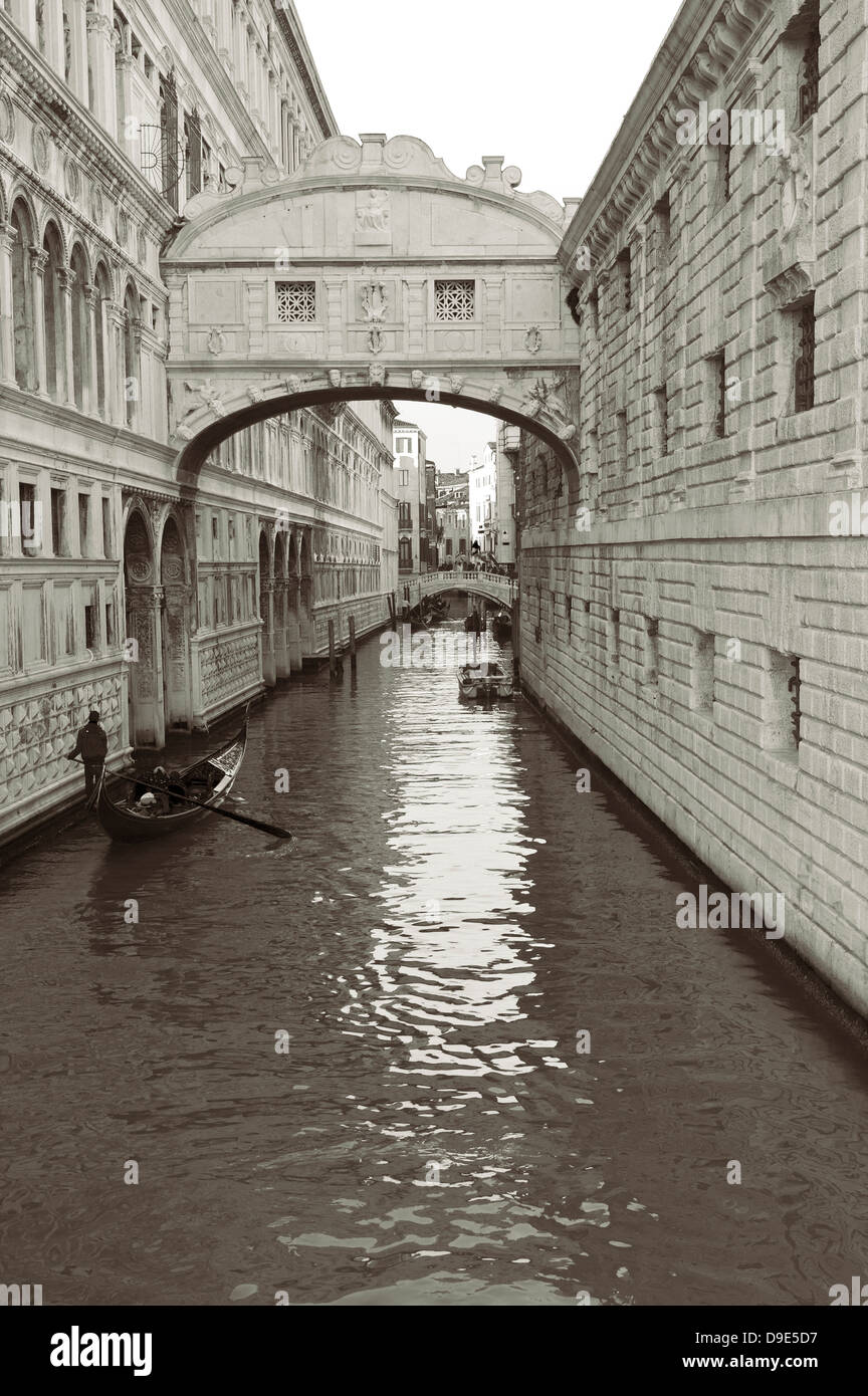 Le pont des Soupirs, Venise Banque D'Images