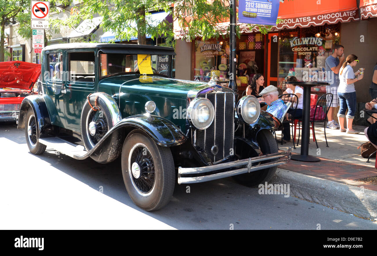 1919 Franklin à refroidissement par air les Rolling Sculpture car show le 13 juillet 2012 à Ann Arbor, Michigan Banque D'Images