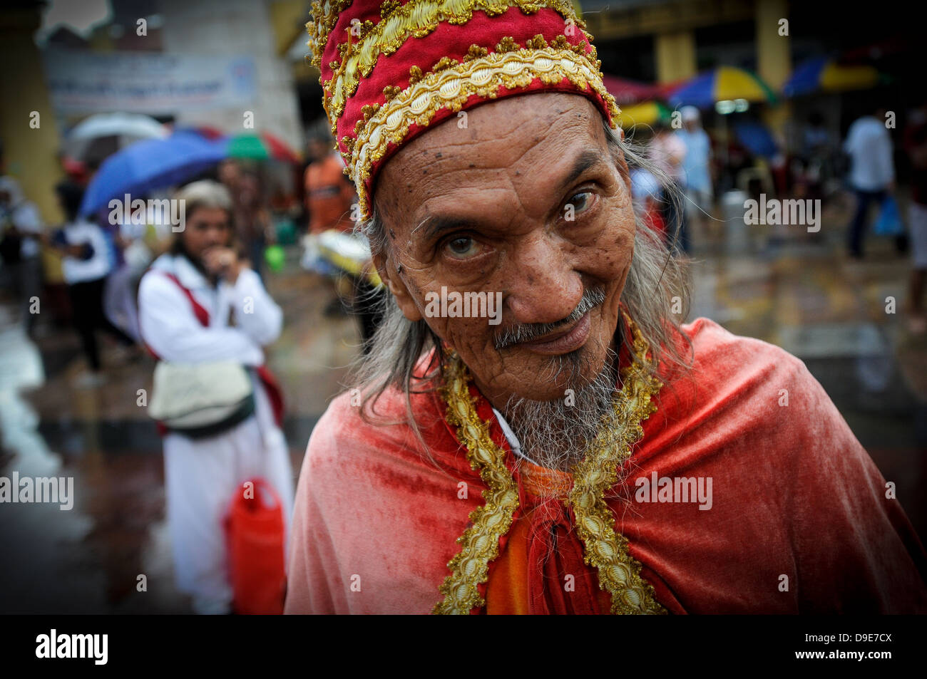 Les célébrations de Pâques, y compris du vrai crucifixions, à San Fernando, Philippines Banque D'Images