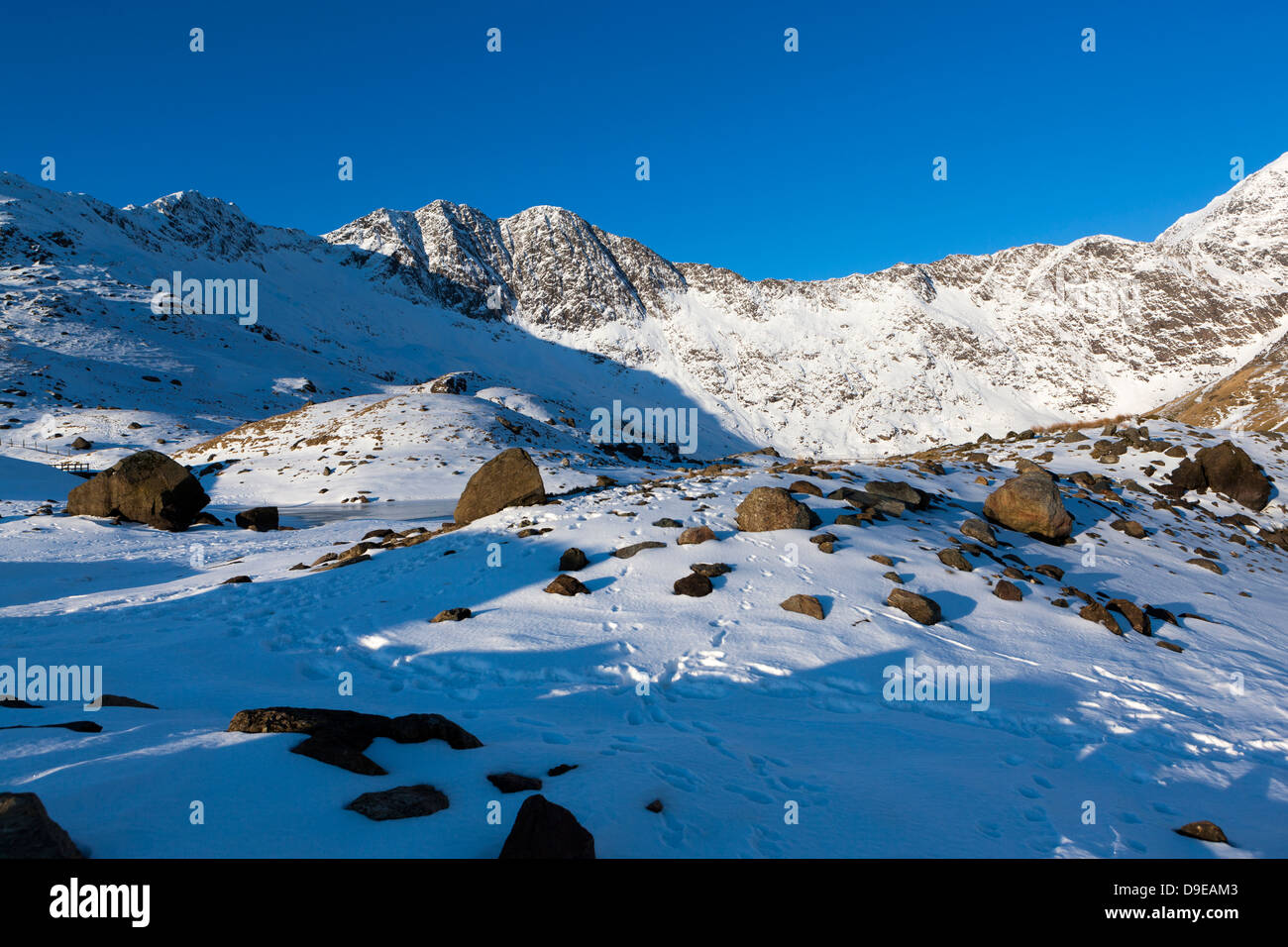 O Lliwedd, Parc National de Snowdonia, Pays de Galles, Royaume-Uni, Europe. Banque D'Images