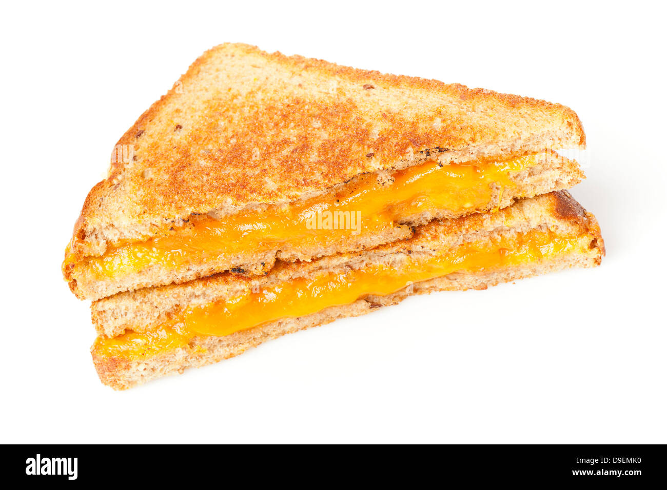 Sandwich au fromage traditionnel fait maison sur pain de blé entier Banque D'Images