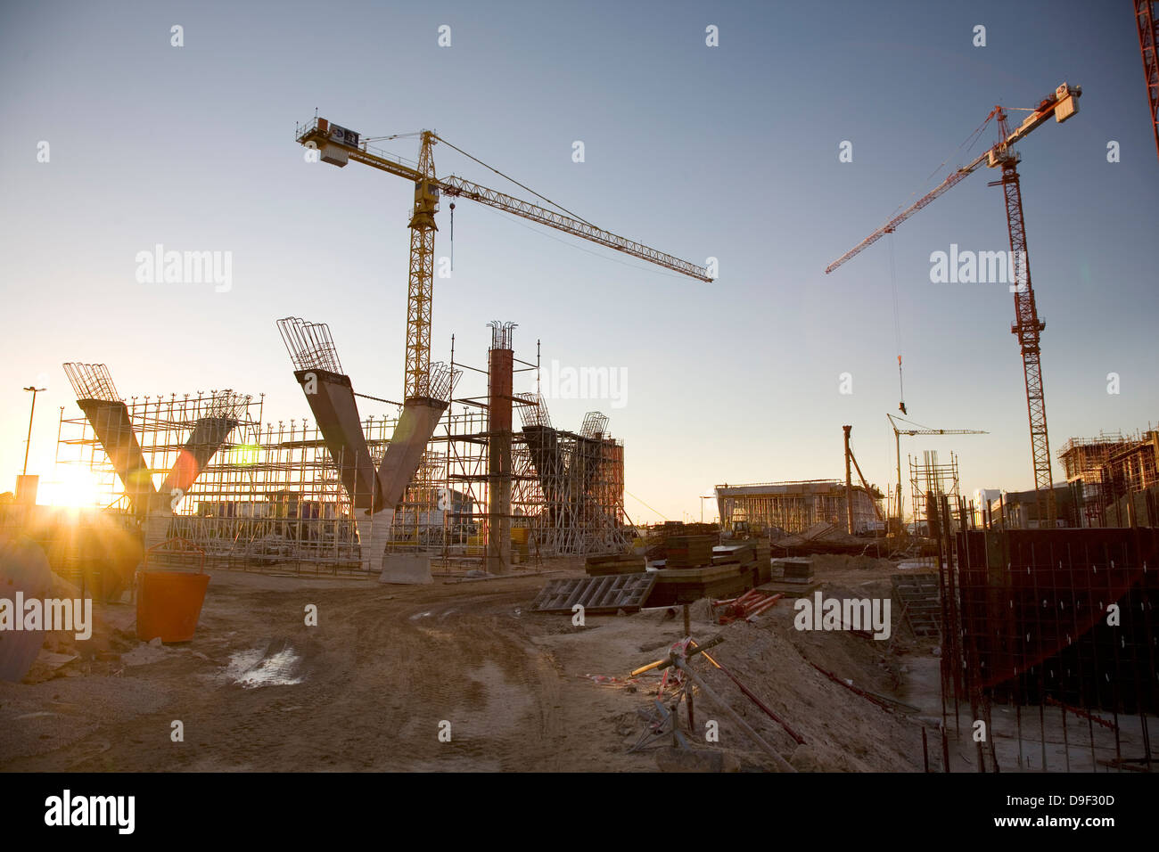 La construction de l'Aéroport International de la ville du Cap vers obtenir prêt installation arrivée massive visiteurs attendus au cours de l'année 2010 FIFA Banque D'Images