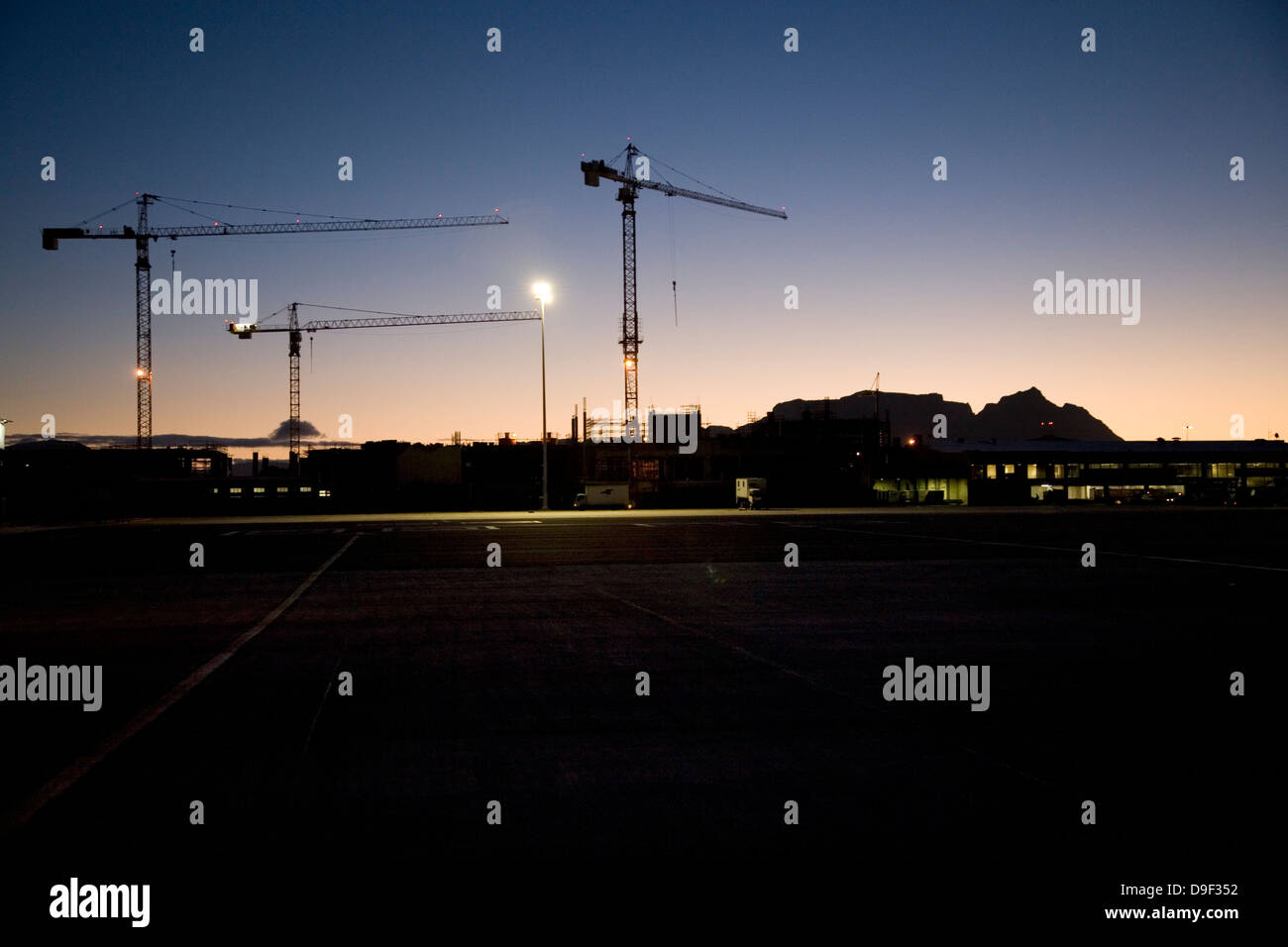 La construction de l'Aéroport International de la ville du Cap vers obtenir prêt installation arrivée massive visiteurs attendus au cours de l'année 2010 FIFA Banque D'Images