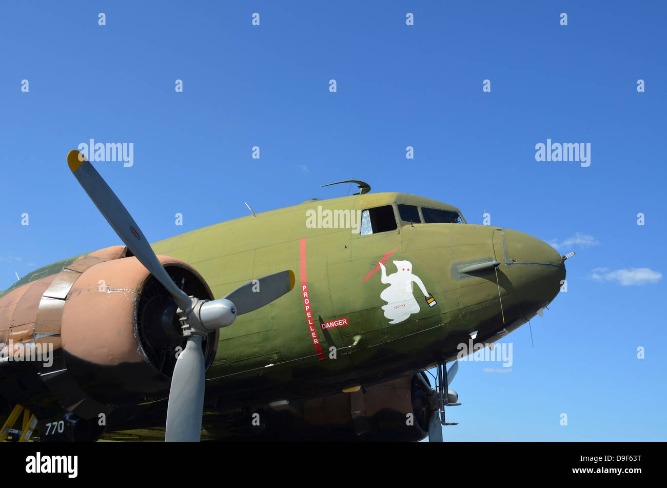 Un AC-130U Spooky de combat. Banque D'Images