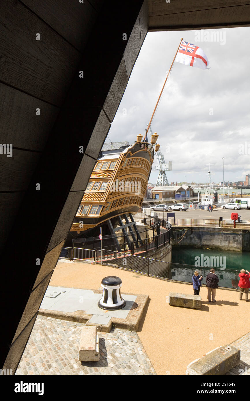 La Mary Rose Museum, Portsmouth, Royaume-Uni. Architecte : Wilkinson Eyre Architects , 2013. Banque D'Images