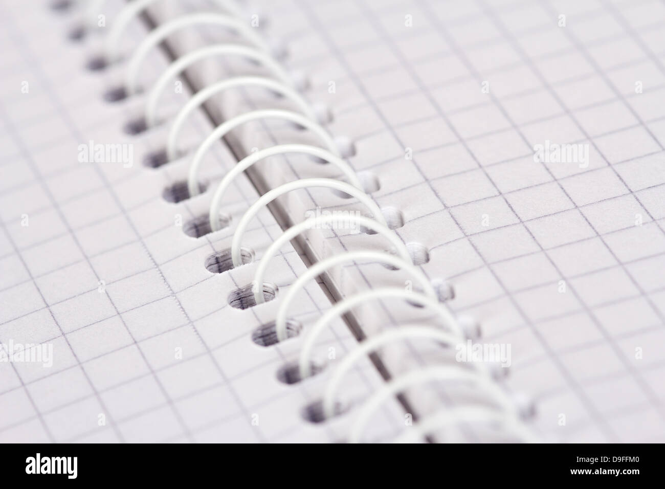 Spiralbindung von einem Ringbuch |spirale d'un classeur| Banque D'Images