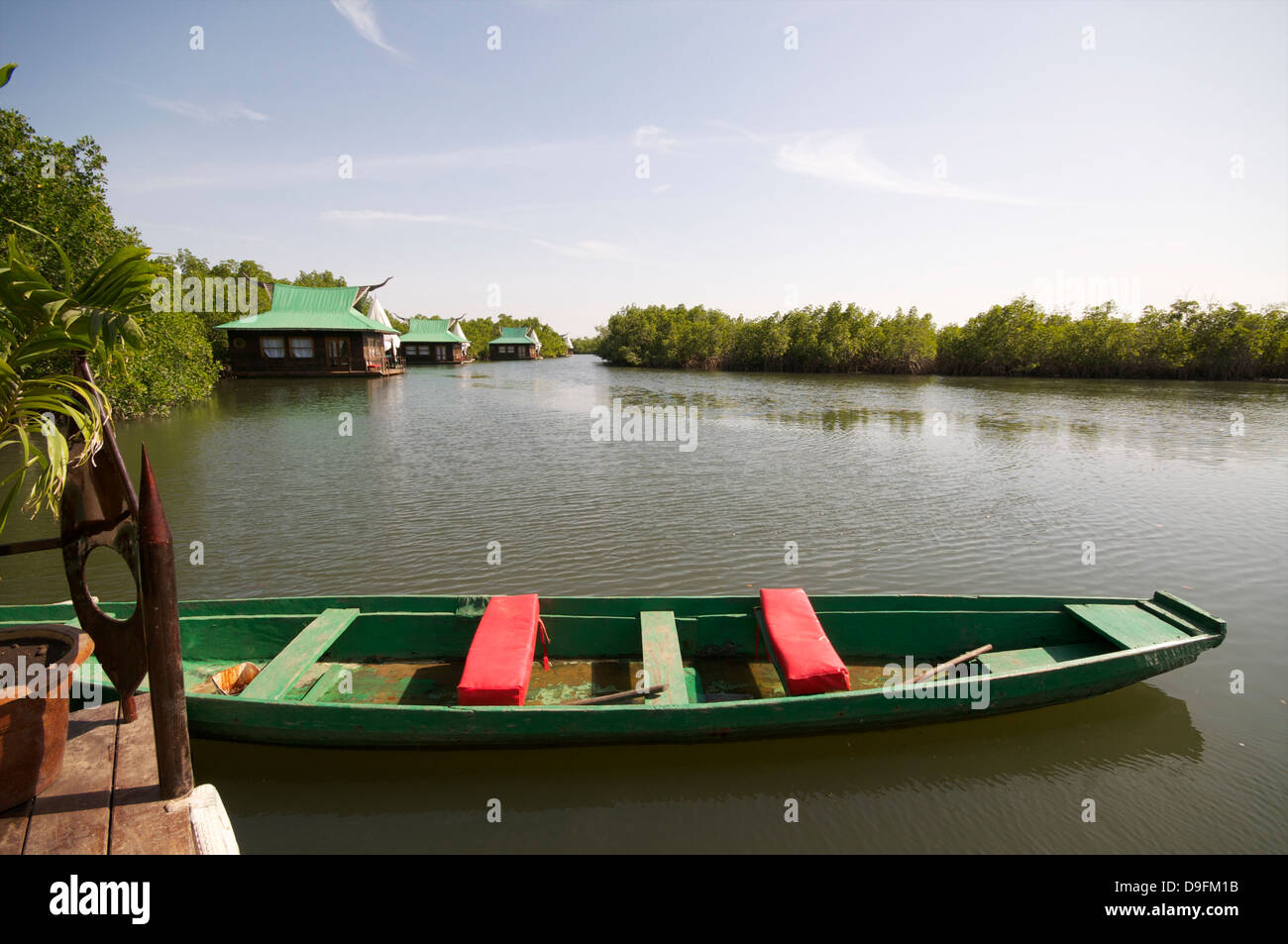 Mandina Lodge Makasutu, Forêt, Près de Banjul, Gambie, Afrique de l'Ouest, l'Afrique Banque D'Images