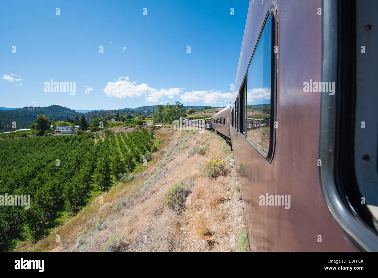 Kettle Valley Steam Railway, Summerland, Colombie-Britannique, Canada Banque D'Images