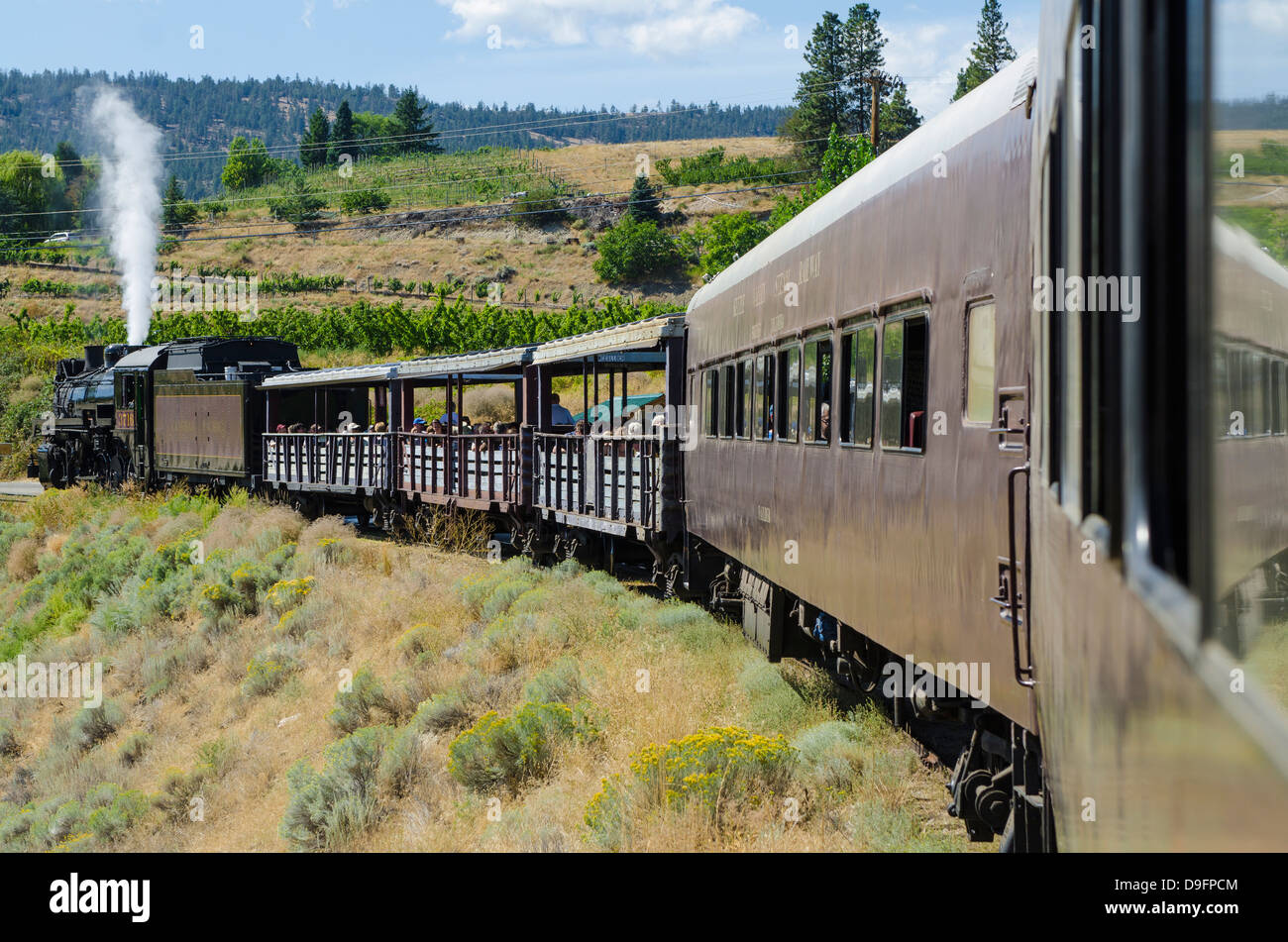 Kettle Valley Steam Railway, Summerland, Colombie-Britannique, Canada Banque D'Images