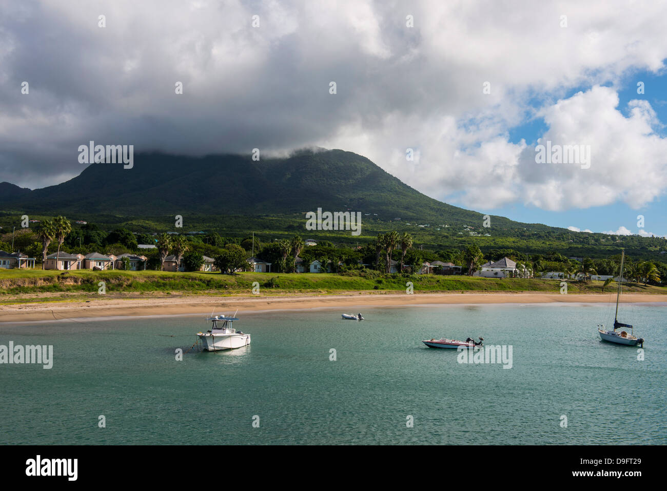 L'île de Nevis, Saint Kitts et Nevis, Iles sous le vent, Antilles, Caraïbes Banque D'Images