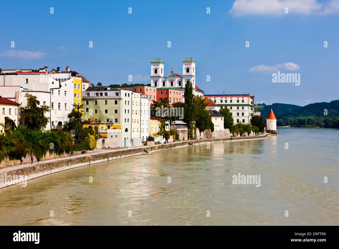 Danube, Passau, Bavière, Allemagne Banque D'Images
