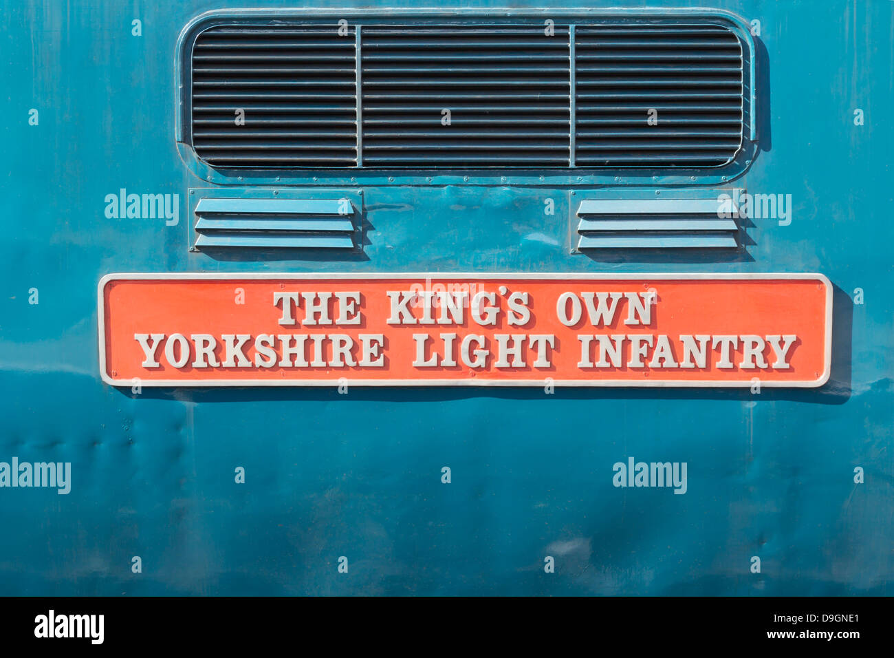 English Electric Type 5, classe 55 'Deltic' train diesel-électrique, moteur 55002 'The King's Own Yorkshire Light Infantry' Banque D'Images