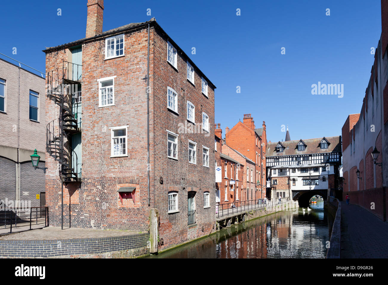 Lincoln - Glory Hole au haut pont ; Lincoln, Lincolnshire, Royaume-Uni, Europe Banque D'Images