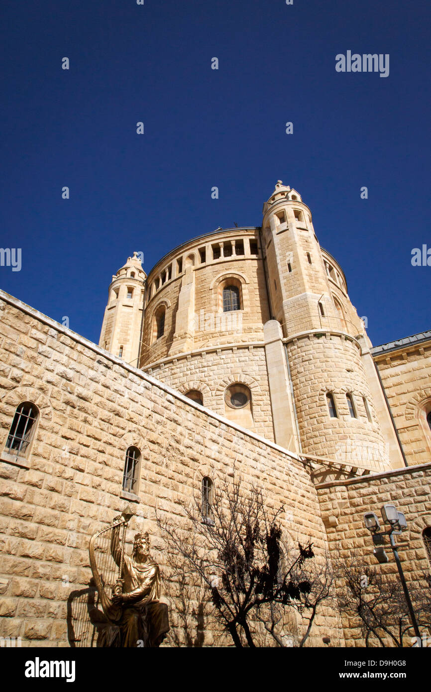 L'église de la Dormition sur le Mont Sion, Jérusalem, Israël. Banque D'Images