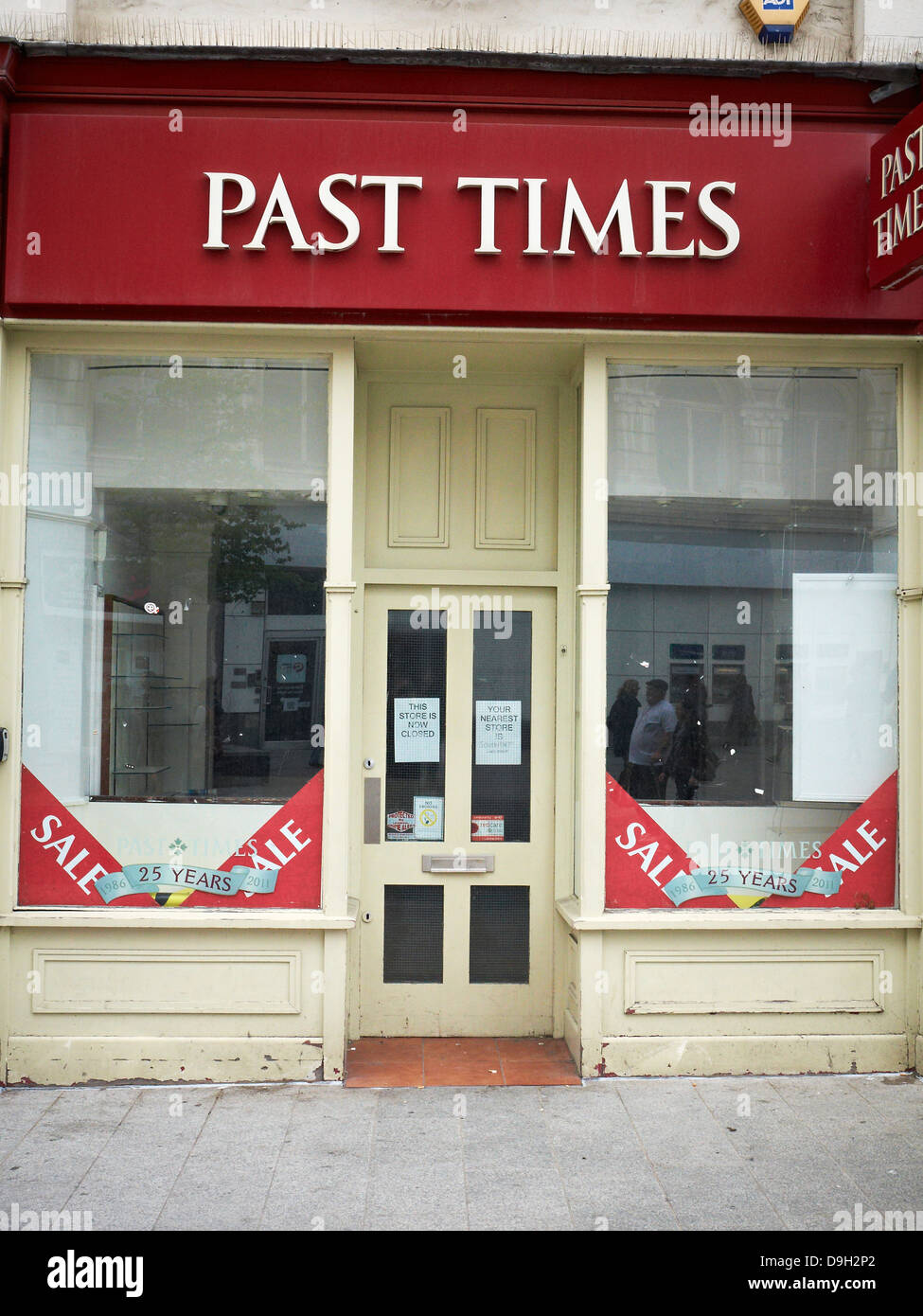 Fermé Dernière fois shop à Liverpool UK Banque D'Images