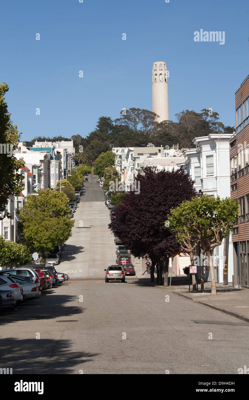La Coit Tower, San Francisco Banque D'Images